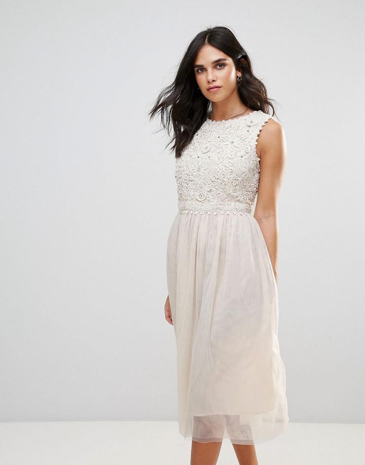 French Connection Lisa Lace Maxi Dress-white