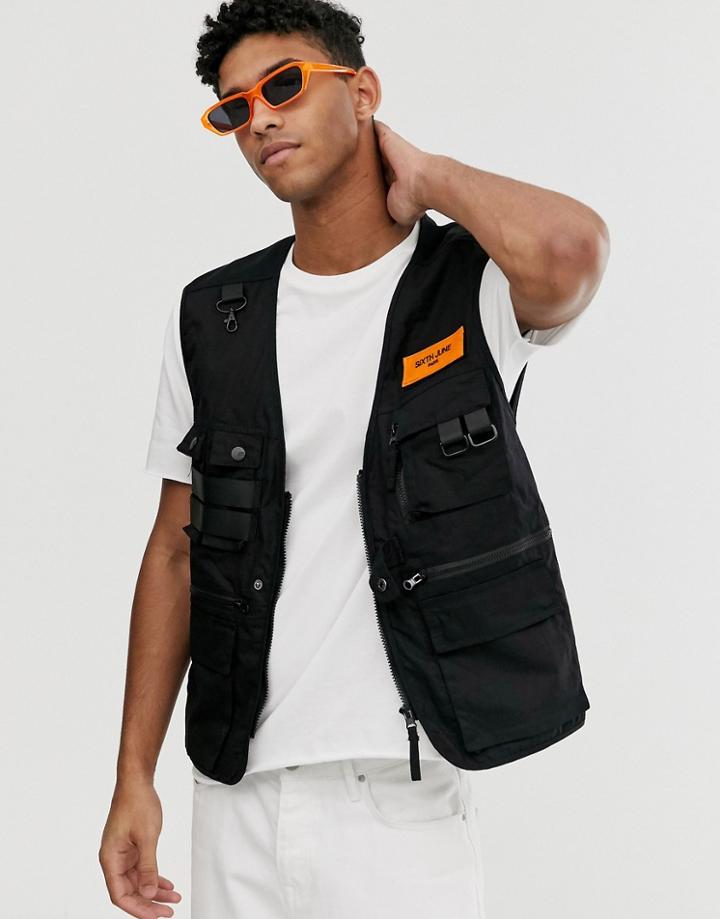 Sixth June Utility Tank In Black - Black