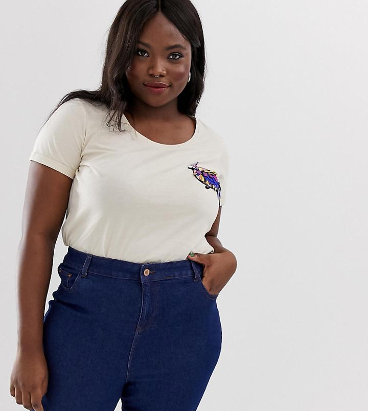Junarose Birdie T-shirt-cream