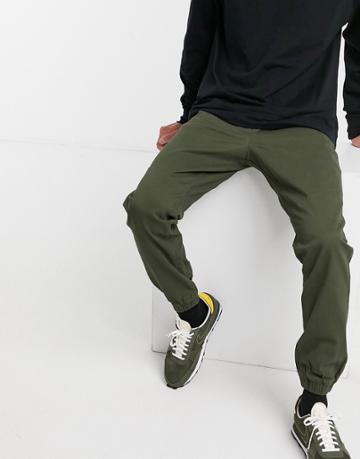 Jack & Jones Intelligence Cuffed Pants In Green
