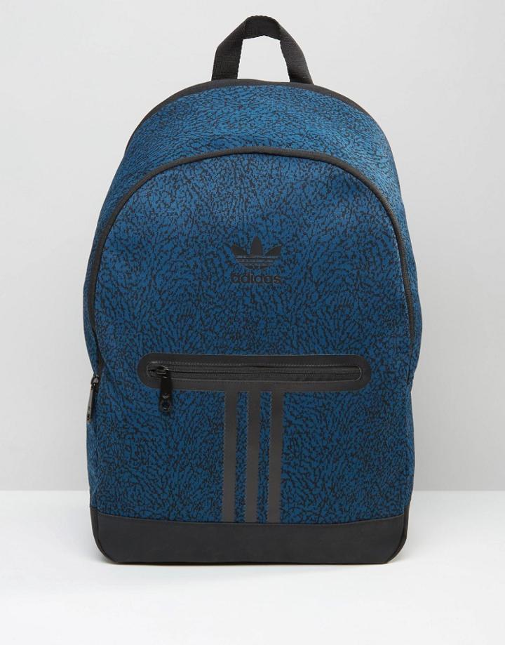 Adidas Originals Backpack In Blue Ay7838 - Blue
