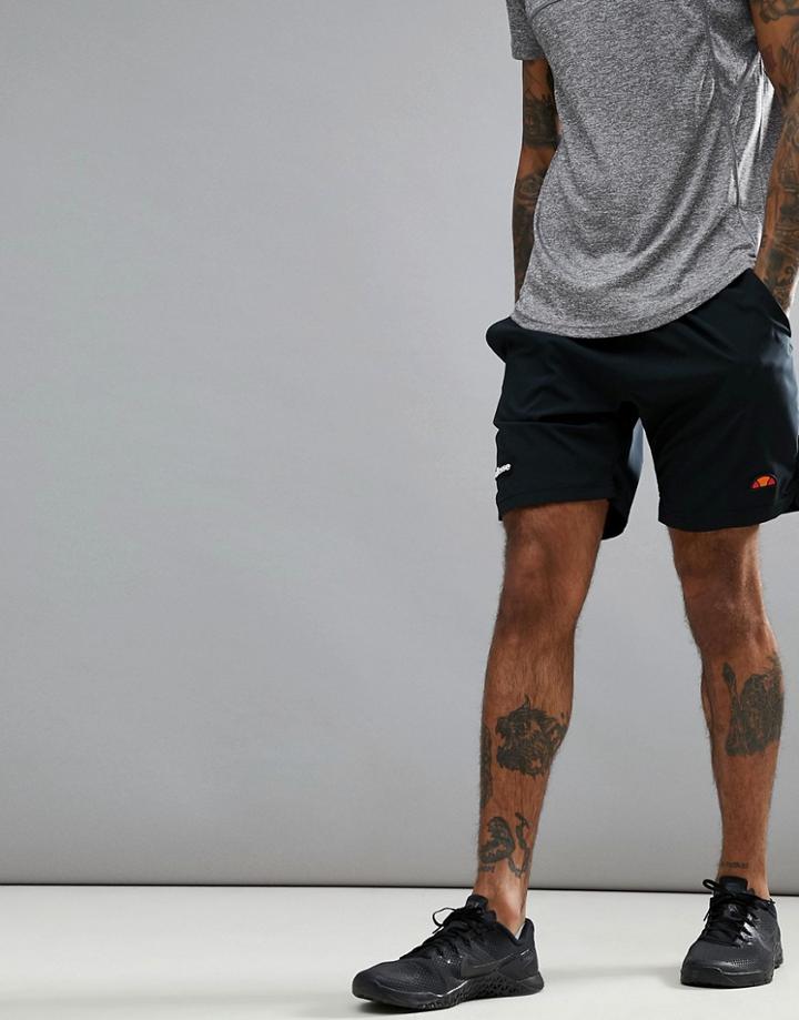 Ellesse Sport Short With Waist Taping In Black - Black