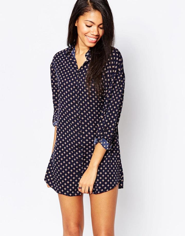 Influence Shirt Dress - Multi