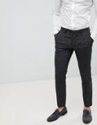Burton Menswear Skinny Fit Suit Pants In Gray Fleck - Gray