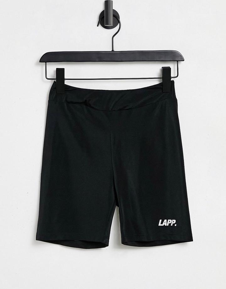 Lapp Motif Legging Shorts In Black