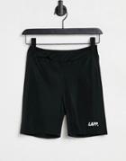 Lapp Motif Legging Shorts In Black