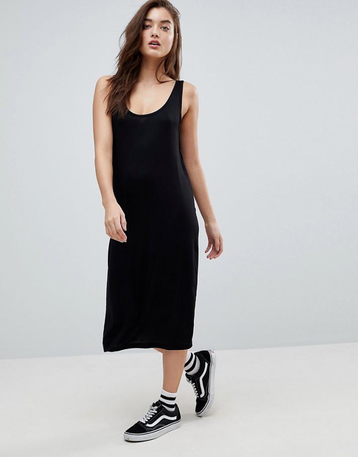 Pieces Billo Midi Tank Dress - Black