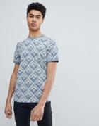 Ted Baker T-shirt With Geo Print - Gray