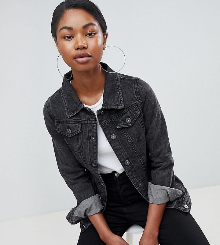 Liquor N Poker Girlfriend Denim Jacket-black