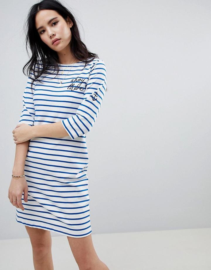 Sugarhill Boutique Ahoy There' Embroidered Dress - Multi