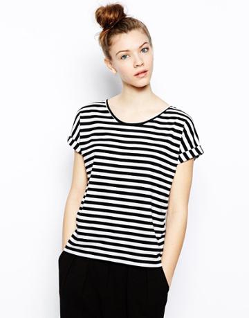 Monki Striped T-shirt