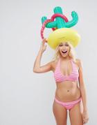 Sunnylife Inflatable Cactus Ring Game - Multi