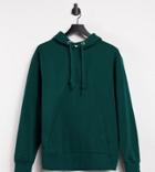 Collusion Unisex Hoodie In Emerald Green