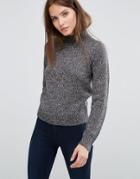 Vero Moda High Neck Sweater - Gray
