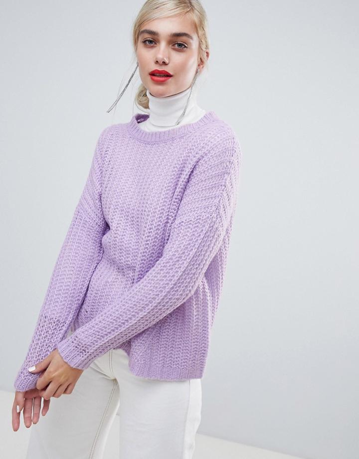 Stradivarius Sweater In Lilac - Multi