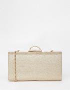 Dune Bex Clutch Bag In Gold Sparkle - Gold