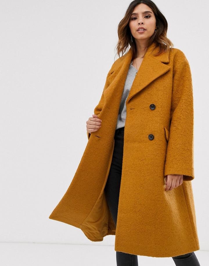 Y.a.s Oversized Boucle Coat - Brown