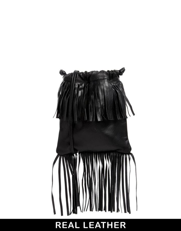 Asos Leather Festival Cross Body Bag