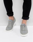 Asos Sneakers In Gray Warm Handle With Chunky Sole - Gray