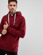 Friend Or Faux Symbl Embroidered Logo Hoodie - Red