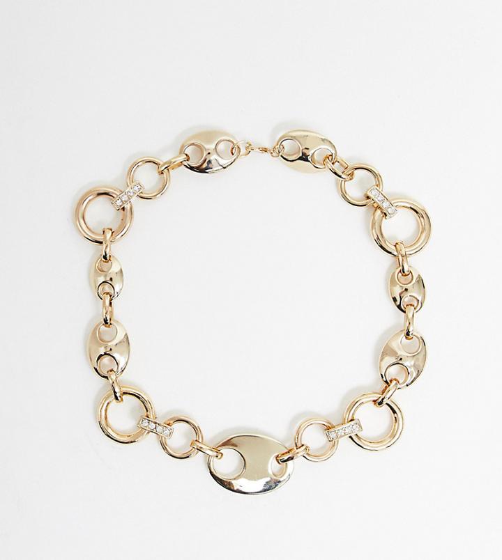 Warehouse Chunky Necklace In Gold - Gold