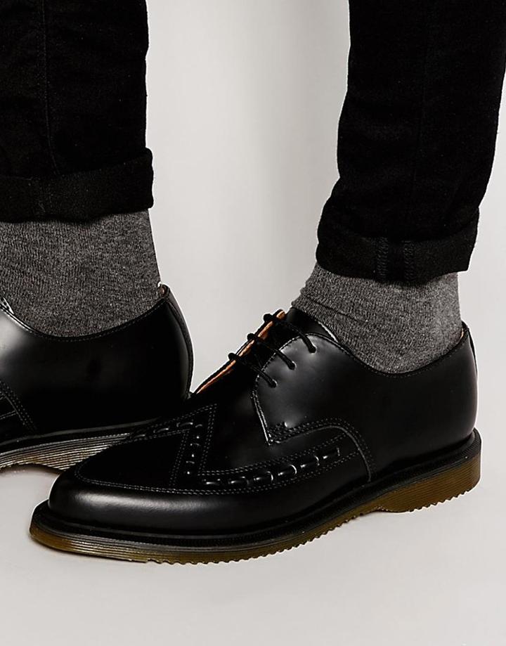 Dr Martens Ally Lace Up Creeper Derby Shoes - Black