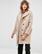 Samsoe & Samsoe Hoffman Teddybear Coat - Brown