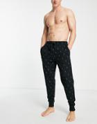 Polo Ralph Lauren Sweatpants With All Over Pony Logo In Black