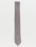 Twisted Tailor Linen Tie In Gray