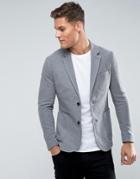 Celio Slim Fit Blazer In Gray - Gray