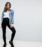 Asos Maternity Over The Bump High Waisted Leggings In Black - Black