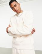 Adidas Originals X Pharrell Williams Premium Sweatshirt In Ecru-neutral