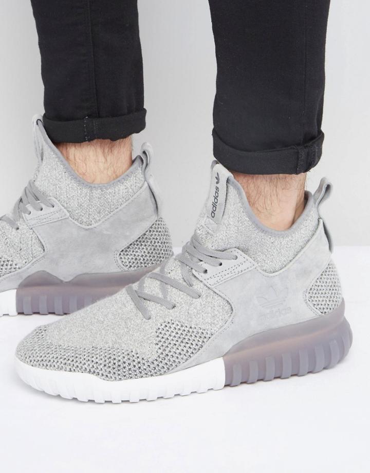 Adidas Originals Tubular X Pk Sneakers In Gray Bb2380 - Gray