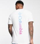 Columbia Unionville Back Print T-shirt In White Exclusive At Asos