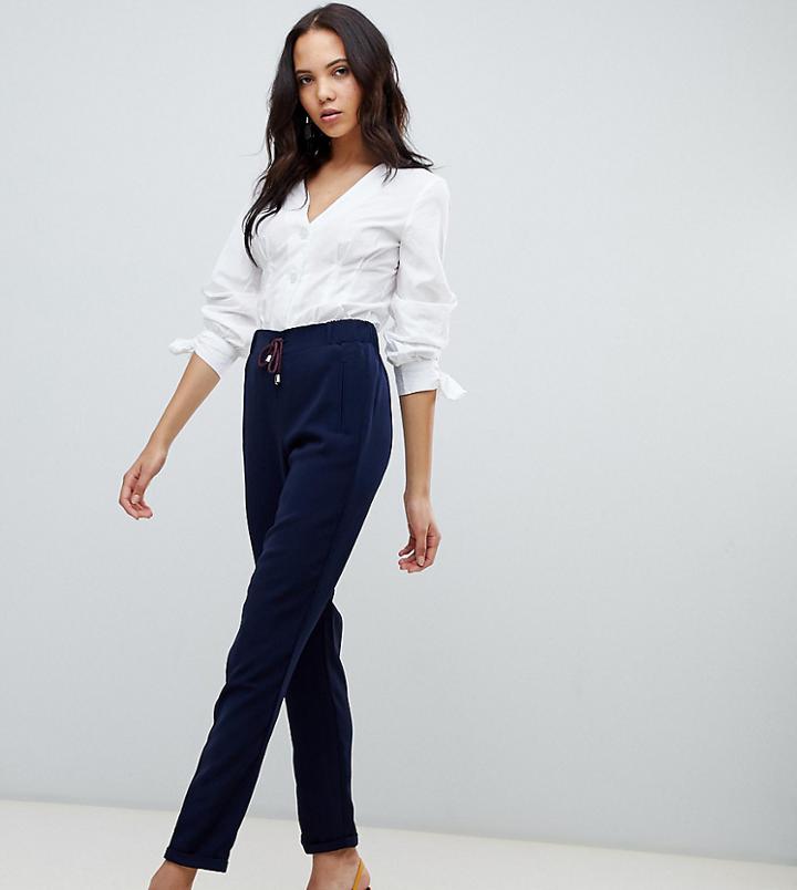 Vero Moda Tall Drawstring Relaxed Pants - Navy