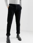 Jefferson Straight Fit Cord Pants - Black
