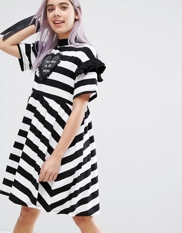 Lazy Oaf Used To Be Weird T-shirt Dress - Multi