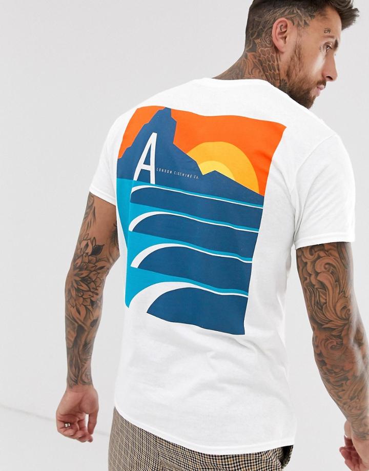 A London Landscape Back Print T-shirt - White