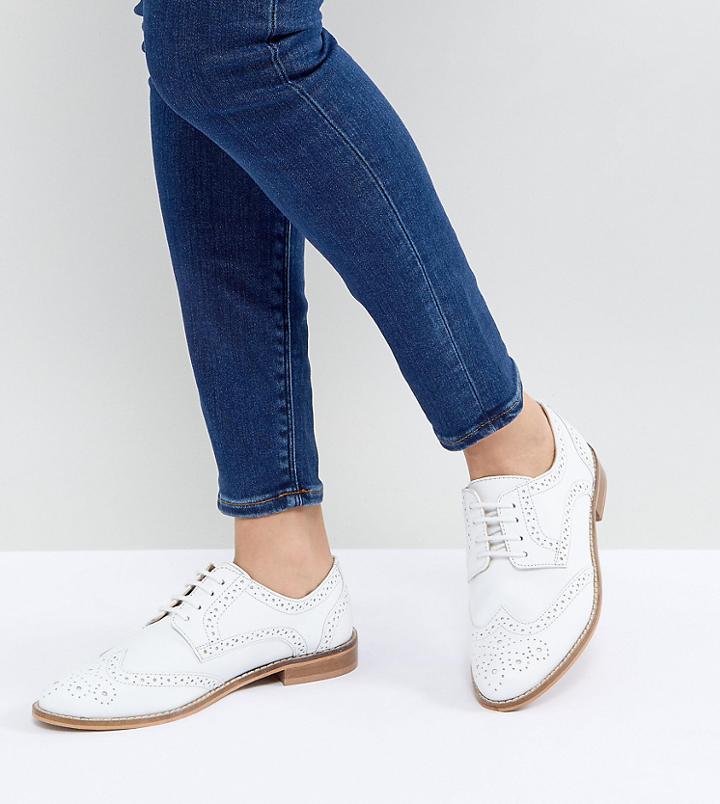 Asos Mojito Leather Brogues - White