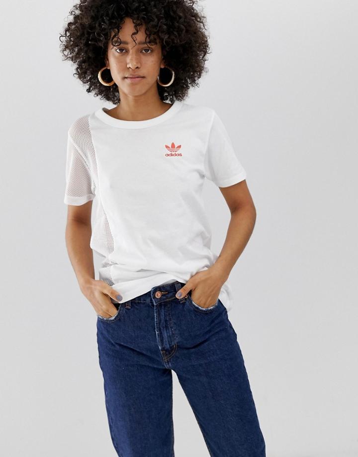 Adidas Originals Icon T-shirt In White - White