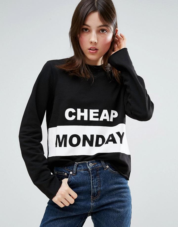 Cheap Monday Coach Sweatshirt - Black