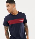 G-star Rodis Stripe Panel T-shirt In Blue - Blue