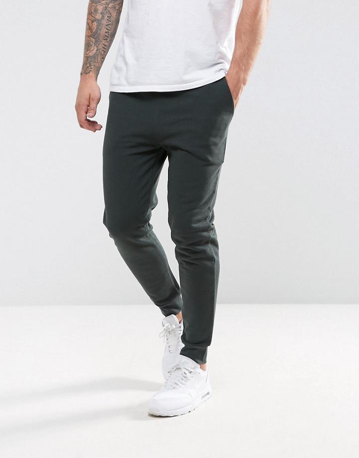 Asos Skinny Jogger In Green - Green