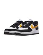 Nike Air Force 1 '07 Lv8 Sneakers In Black/dark Sulfur