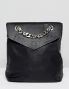 Missguided Statement Chain Backpack - Black