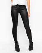 3x1 Low Rise Coated Skinny Jeans
