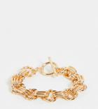 Reclaimed Vintage Inspired Chunky Chain Bracelet With T Bar Fastening In Gold