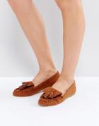 Asos Macoy Tassel Loafer Flat Shoes - Tan