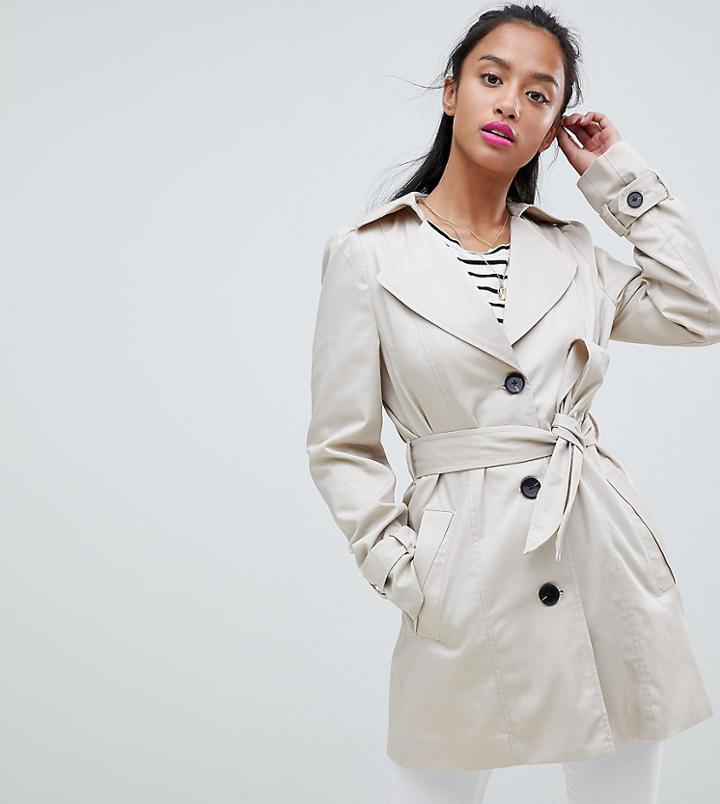 Vero Moda Petite Classic Trench Jacket - Beige