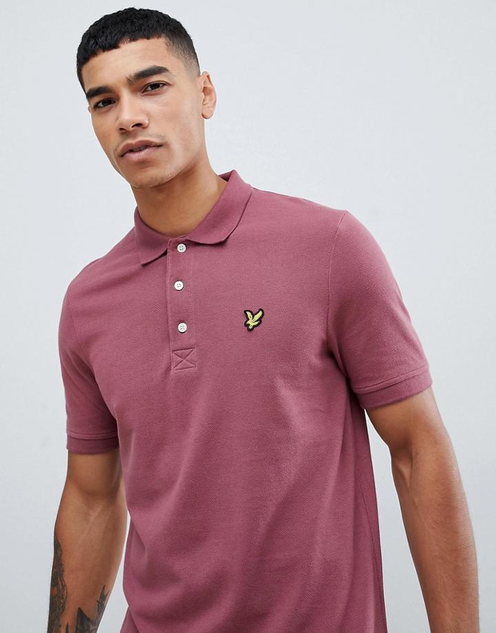 Lyle & Scott Plain Polo Shirt - Red